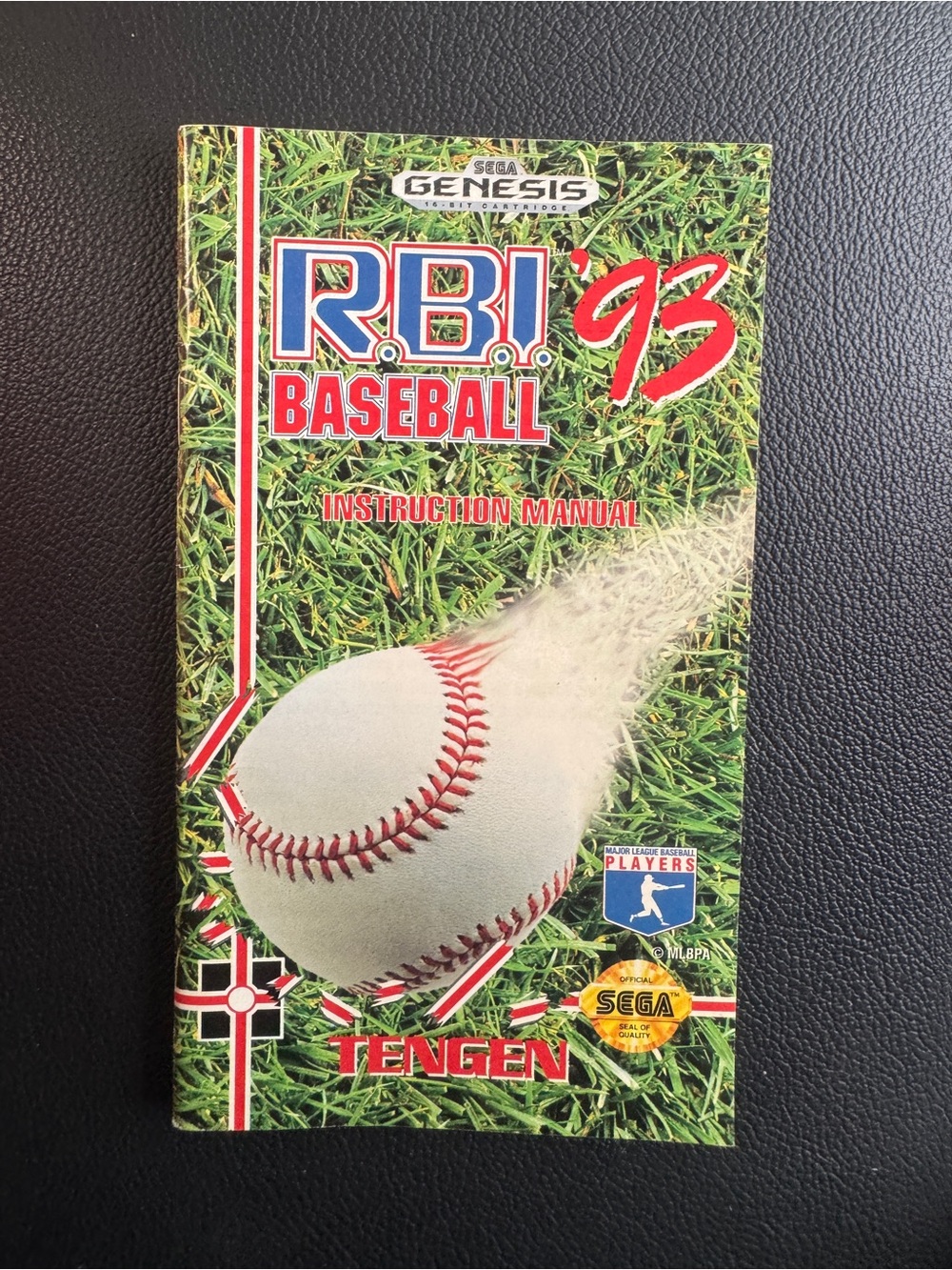 Sega Genesis R.B.I. Baseball '93' by Tengen Instruction Manual